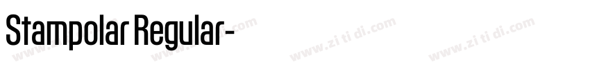 Stampolar Regular字体转换 Stampolar Regular字体转换